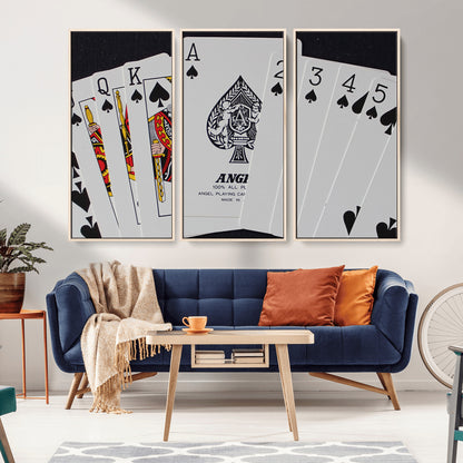 56787-MGV-FC-48X32-3P_Natural-Playing Cards – Classic Poker Deck with Spades, Standard Size Durable Casino Quality Card Set for Magic Tricks, Blackjack, Bridge,