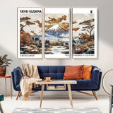 80111817-MGV-CV-36X24-Japanese Landscape Wall Art – Mount Fuji Autumn Canvas Print, Asian Inspired Nature Decor for Living Room, Bedroom, Office or