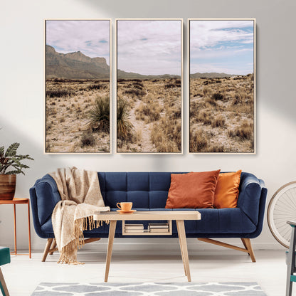 20681831-MGV-CV-36X24-Desert Landscape Wall Art – Southwestern Mountain Canvas Print, Rustic Western Nature Photography Decor for Living Room, Office,