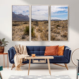 21606563-MGV-CV-36X24-Desert Mountain Wall Art – Southwest Landscape Photography Canvas Print, Rustic Nature Artwork Scenic Western Decor for Living