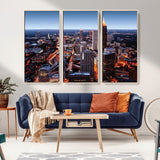 81886632-MGV-CV-36X24-Atlanta Skyline Wall Art – Vibrant City Lights Canvas Print, Modern Urban Cityscape Decor for Living Room, Office, or Apartment