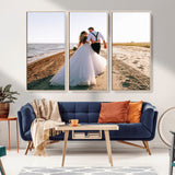 CSTM911-MGV-FC-48X32-3P_Natural-Custom Canvas Print - Personalized Wall Art for Home Decor Wall Art Print, Create Your Own Photo Canvas Print, Ready to Hang