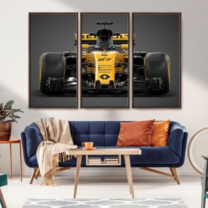 62882-MGV-CV-36X24-Renault F1 Racing Car Print - High-Performance Formula 1 Motorsport Wall Art, Perfect Gift for Racing Fans and Car Enthusiasts