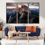 31332-MGV-CV-36X24-Mountain Landscape Wall Art – Majestic Sunset Rock Formation Canvas Print, Nature Scenic Decor for Living Room, Office, Cabin or
