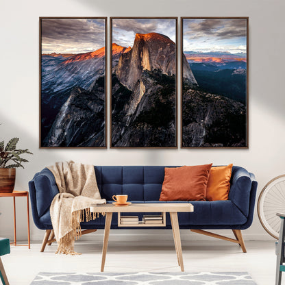 31332-MGV-CV-36X24-Mountain Landscape Wall Art – Majestic Sunset Rock Formation Canvas Print, Nature Scenic Decor for Living Room, Office, Cabin or