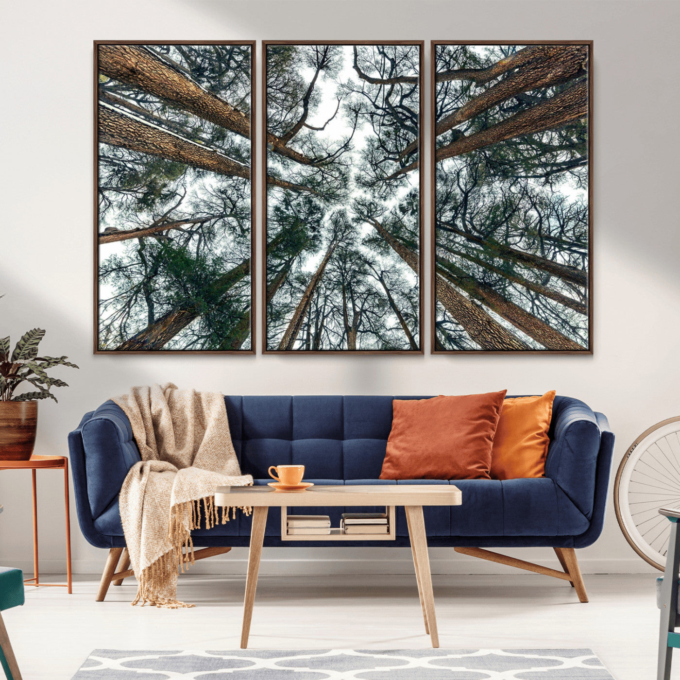 18790-MGV-CV-36X24-Pine Canopy Wall Art – Panoramic View of Towering Pines Canvas Print, Nature-Inspired Decor for Office, Cabin or Living Room
