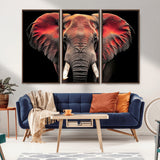 54719-MGV-CV-36X24-Elephant Wall Art – Majestic African Elephant Canvas Print, Wildlife Safari Animal Decor for Living Room, Bedroom, Office or Man