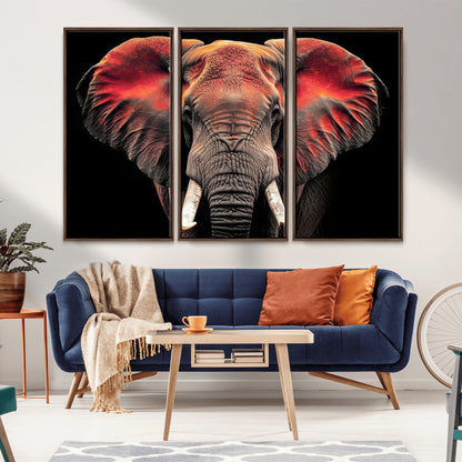 54719-MGV-CV-36X24-Elephant Wall Art – Majestic African Elephant Canvas Print, Wildlife Safari Animal Decor for Living Room, Bedroom, Office or Man