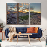 38807-MGV-CV-36X24-Beaver Stadium Wall Art Canvas Print, Framed Beaver Stadium Field Art Picture Print, Football Stadium Perfect Sport Room Decor