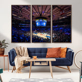 20491-MGV-CV-36X24-Madison Square Garden Wall Art Canvas Print, Framed New York Stadium Art Picture Print, MSG Stadium Perfect Sport Room Decor