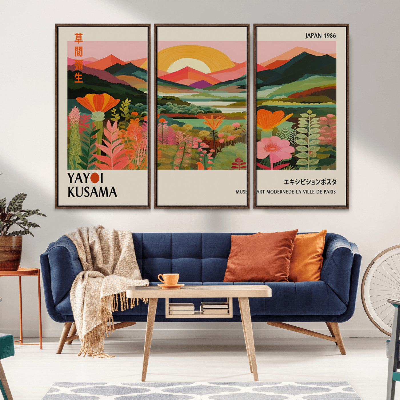 15153-MGV-CV-36X24-Floral Sunset Landscape Wall Art – Panoramic Nature Canvas Print, Vibrant Botanical Artwork for Living Room, Bedroom, Office, or