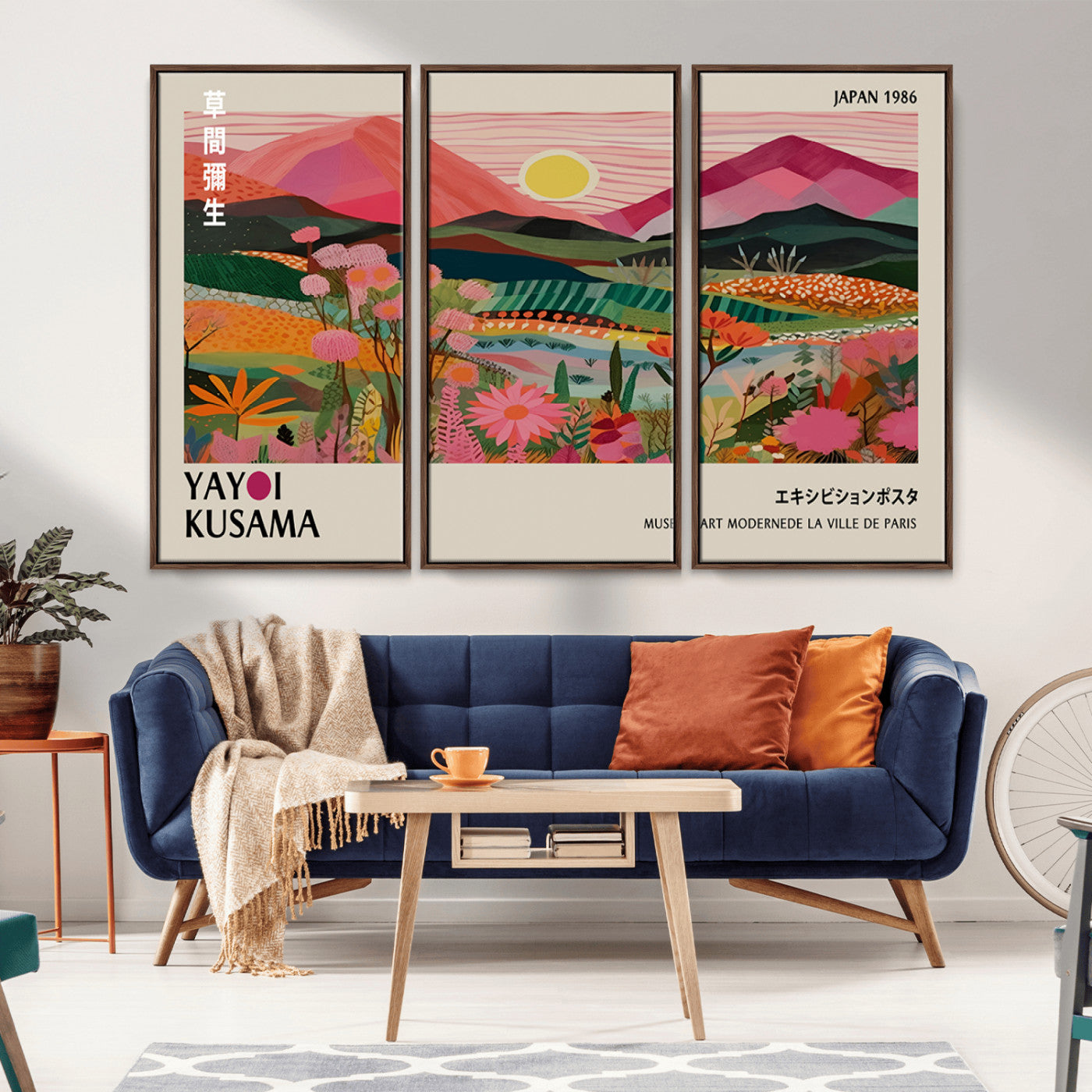 81595-MGV-CV-36X24-Colorful Mountain Landscape Wall Art – Panoramic Abstract Nature Canvas Print, Modern Wall Decor for Living Room, Bedroom, Office,