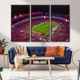 11343-MGV-CV-36X24-Bryant-Denny Stadium Wall Art – Panoramic Alabama Crimson Tide Football Field Canvas Print, Game Day Decor for Office, Man Cave or