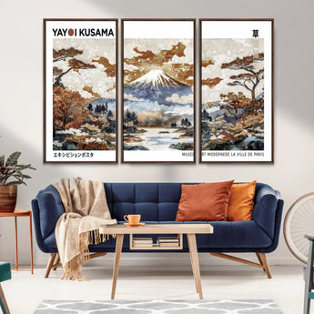 80111817-MGV-CV-36X24-Japanese Landscape Wall Art – Mount Fuji Autumn Canvas Print, Asian Inspired Nature Decor for Living Room, Bedroom, Office or