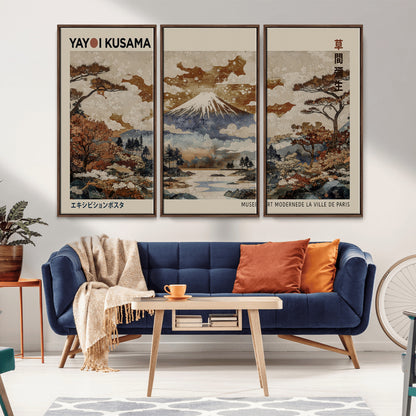 11778299-MGV-CV-36X24-Japanese Landscape Wall Art – Mount Fuji Canvas Print, Asian Inspired Nature Decor for Living Room, Bedroom, Office or Studio