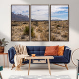 21606563-MGV-CV-36X24-Desert Mountain Wall Art – Southwest Landscape Photography Canvas Print, Rustic Nature Artwork Scenic Western Decor for Living
