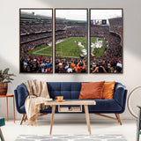 18347149-MGV-CV-36X24-Soldier Field Wall Art – Chicago Bears Football Stadium Canvas Print, Game Day Sports Decor for Man Cave, Bar, Office, or Living