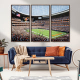 32530647-MGV-CV-36X24-Chicago Bears Stadium Wall Art – Futuristic Dome Arena Canvas Print, Modern Football Concept Design Decor for Man Cave, Bar, or