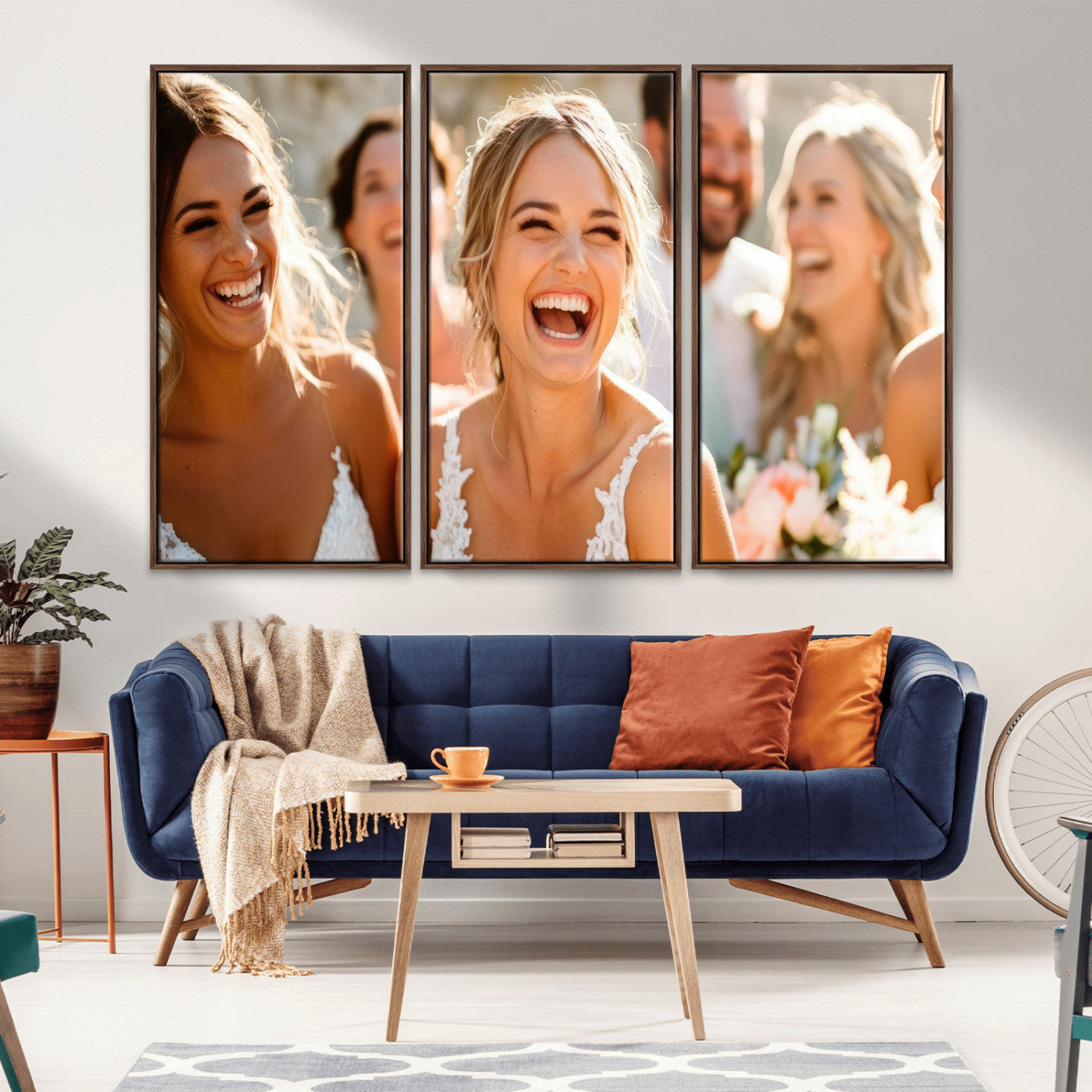 CSTM912-MGV-CV-36X24-Framed Wedding Canvas Print - Custom Wall Art Keepsake for Couples, Elegant Home Decoration Gift, Create Your Own Photo Canvas