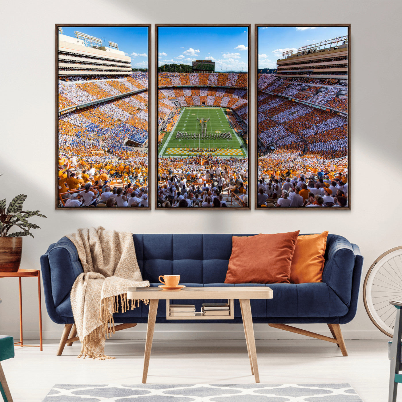 77097951-MGV-CV-36X24-Neyland Stadium Wall Art – Panoramic Tennessee Volunteers Football Field Canvas Print, Game Day Decor for Office, Man Cave, Living