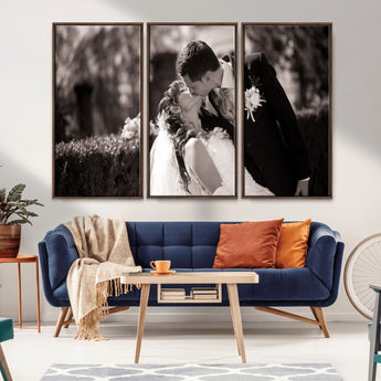CSTM6030-MGV-CV-36X24-Custom Wedding Photo Print - Custom Wall Art Picture Print, Create Your Own Photo Canvas Print