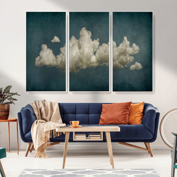 18162-MGV-CV-36X24-Ethereal Cloud Wall Art – Panoramic Sky Canvas Print, Dreamy Atmospheric Decor for Bedroom, Living Room or Office