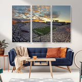 38807-MGV-CV-36X24-Beaver Stadium Wall Art Canvas Print, Framed Beaver Stadium Field Art Picture Print, Football Stadium Perfect Sport Room Decor