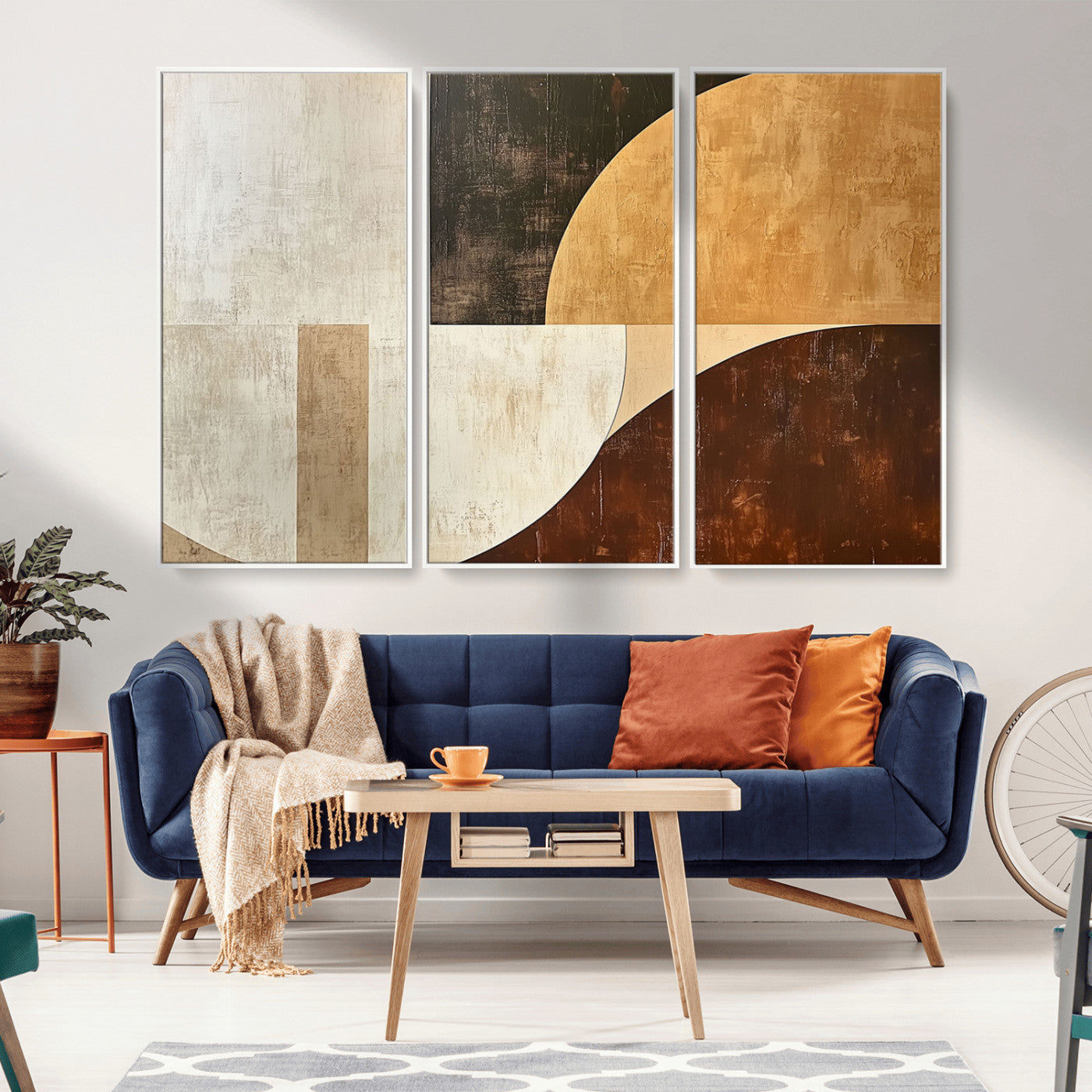 15030-MGV-CV-36X24-Wabi Sabi Wall Art Canvas Print, Framed Modern Abstract Art Picture Print, Minimalist Zen Perfect Minimalist Modern Decor Artwork