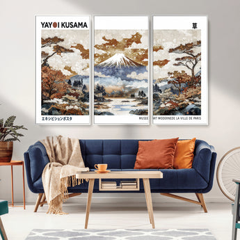 80111817-MGV-CV-36X24-Japanese Landscape Wall Art – Mount Fuji Autumn Canvas Print, Asian Inspired Nature Decor for Living Room, Bedroom, Office or