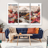 32352074-MGV-CV-36X24-Japanese Landscape Wall Art – Mount Fuji River Canvas Print, Modern Asian Inspired Nature Decor for Living Room, Bedroom, Office