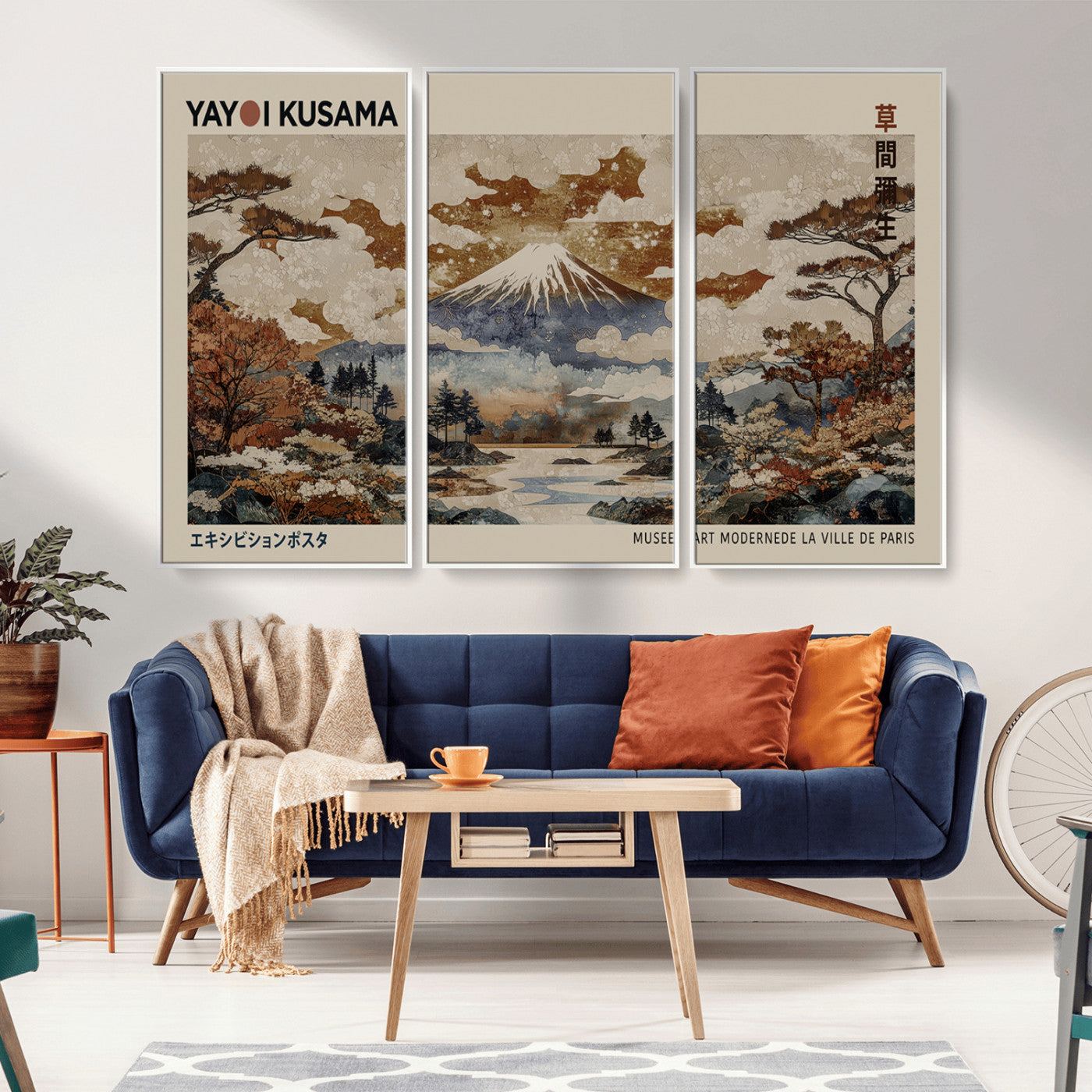 11778299-MGV-CV-36X24-Japanese Landscape Wall Art – Mount Fuji Canvas Print, Asian Inspired Nature Decor for Living Room, Bedroom, Office or Studio