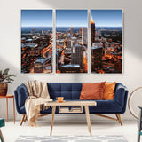 25096967-MGV-CV-36X24-Atlanta Skyline Wall Art – Vibrant Cityscape Canvas Print, Modern Night Lights Urban Decor for Office, Living Room, or Apartment