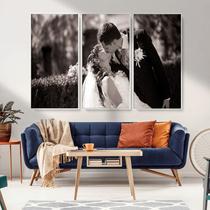 CSTM6030-MGV-CV-36X24-Custom Wedding Photo Print - Custom Wall Art Picture Print, Create Your Own Photo Canvas Print