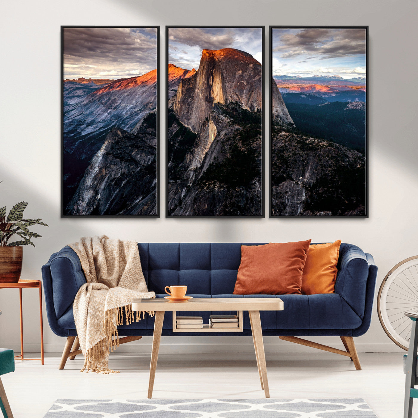 31332-MGV-CV-36X24-Mountain Landscape Wall Art – Majestic Sunset Rock Formation Canvas Print, Nature Scenic Decor for Living Room, Office, Cabin or