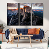31332-MGV-CV-36X24-Mountain Landscape Wall Art – Majestic Sunset Rock Formation Canvas Print, Nature Scenic Decor for Living Room, Office, Cabin or