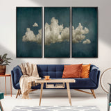18162-MGV-CV-36X24-Ethereal Cloud Wall Art – Panoramic Sky Canvas Print, Dreamy Atmospheric Decor for Bedroom, Living Room or Office