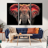 54719-MGV-CV-36X24-Elephant Wall Art – Majestic African Elephant Canvas Print, Wildlife Safari Animal Decor for Living Room, Bedroom, Office or Man
