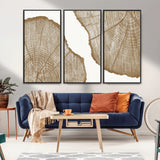 99692-MGV-CV-36X24-Tree Ring Linocut Wall Art Canvas Print, Framed Wood Cut Art Picture Print, Tree Rings Perfect Minimalist Rustic Decor Artwork