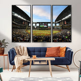92672-MGV-FC-48X32-3P_Black-Chase Field Stadium Wall Art Canvas Print, Framed Arizona Stadium Art Picture Print, Chase Stadium Perfect Sports Room Decor