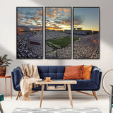 38807-MGV-CV-36X24-Beaver Stadium Wall Art Canvas Print, Framed Beaver Stadium Field Art Picture Print, Football Stadium Perfect Sport Room Decor