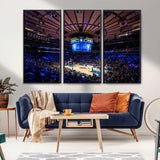 20491-MGV-FC-48X32-3P_Black-Madison Square Garden Wall Art Canvas Print, Framed New York Stadium Art Picture Print, MSG Stadium Perfect Sport Room Decor