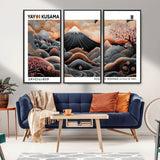 63125329-MGV-CV-36X24-Japanese Mt Fuji Wall Art – Surreal Ukiyo e Style Cherry Blossom Poster, Swirling Cloud Landscape Print, Modern Oriental Asian