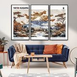 80111817-MGV-CV-36X24-Japanese Landscape Wall Art – Mount Fuji Autumn Canvas Print, Asian Inspired Nature Decor for Living Room, Bedroom, Office or