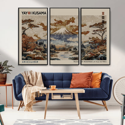 11778299-MGV-CV-36X24-Japanese Landscape Wall Art – Mount Fuji Canvas Print, Asian Inspired Nature Decor for Living Room, Bedroom, Office or Studio