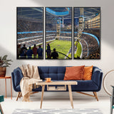 41816511-MGV-CV-36X24-Chicago Dome Stadium Wall Art – Futuristic Football Arena Canvas Print, Modern Sports Fan Decor for Man Cave, Office, Bar, or