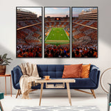 37160229-MGV-CV-36X24-Tennessee Volunteers Wall Art – Neyland Stadium Sunset Checkerboard Game Canvas Print, Vols Football Panorama Sports Decor