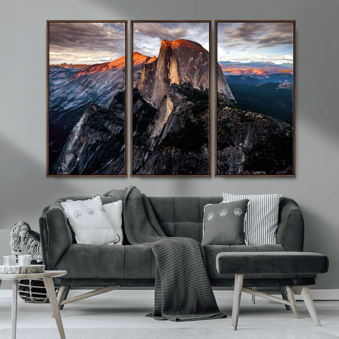 31332-MGV-CV-36X24-Mountain Landscape Wall Art – Majestic Sunset Rock Formation Canvas Print, Nature Scenic Decor for Living Room, Office, Cabin or