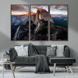 31332-MGV-CV-36X24-Mountain Landscape Wall Art – Majestic Sunset Rock Formation Canvas Print, Nature Scenic Decor for Living Room, Office, Cabin or