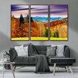 58007-MGV-CV-36X24-Autumn Mountain Landscape Wall Art – Stunning Fall Forest Canvas Print, Cozy Nature Decor for Home or Office