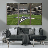 14834-MGV-CV-36X24-Dallas Att Stadium Wall Art Canvas Print, Framed Texas NFL Stadium Art Picture Print, American Football Stadium Perfect Sports